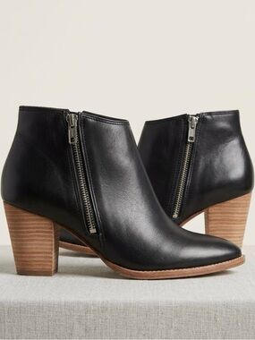 Madewell The Billie Boot in Black Leather - Size 8.5